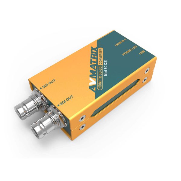 AV-SC1221.jpg AVMATRIX Mini SC1221 HDMI to Dual 3G-SDI Pocket-Size Broadcast Converter - Image 1