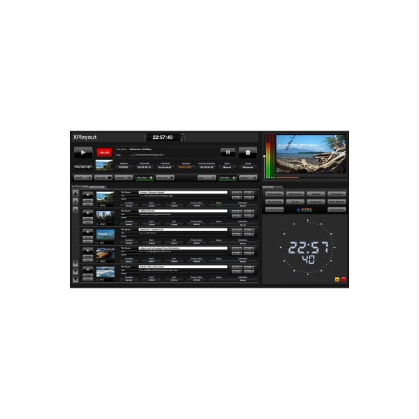 XPLAYOUT Axel Technology XPlayout Broadcast Video Playout Software - Image 1