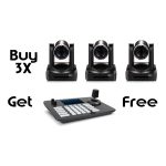 PTZCam 3 PTZ Camera Bundle with Brackets and Control Surface