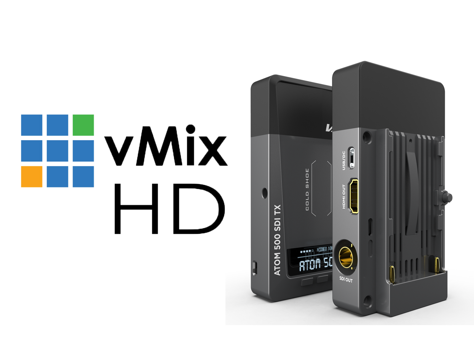 Vaxis ATOM 500 Wireless TX/RX Kit with vMix Basic HD - US BROADCAST