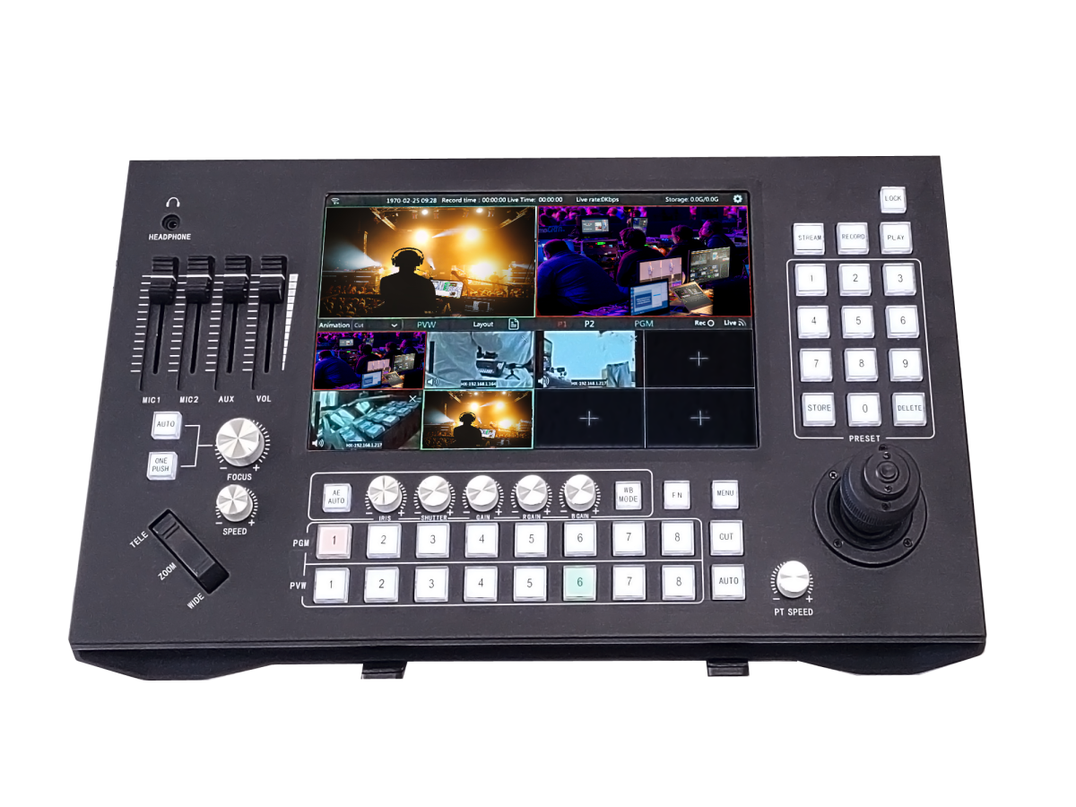 PTZCam Switch N8 - 8-channel NDI|HX2 Switcher and PTZ