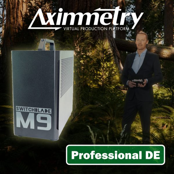 Aximmetry Studio DE Main Graphic Switchblade M9 Virtual Production Workstation with Aximmetry Professional DE (Discontinued) - Image 1