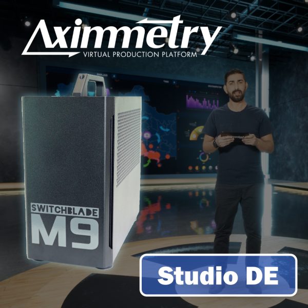 M9 Aximmetry Studio DE Bundle Switchblade M9 Virtual Production Workstation with Aximmetry Studio (1 Year No Watermark) - Image 1