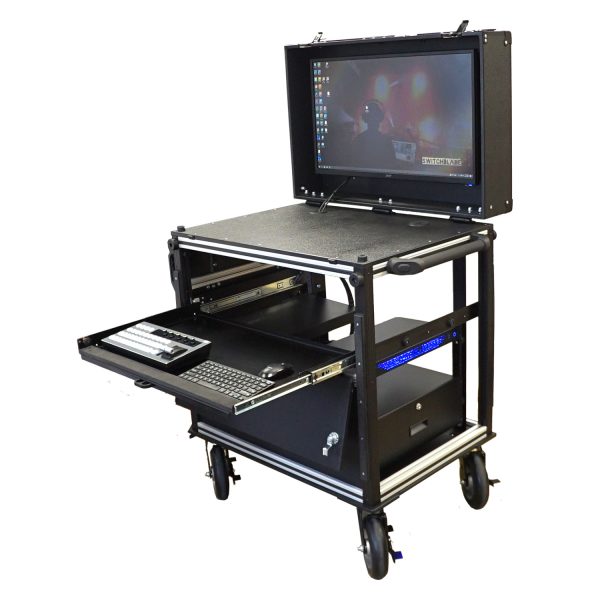 Mobil cart bundle right iso Switchblade MPC (Mobile Production Cart) Tier 1 Bundle with vMix 4K 4-input SDI Switcher - Image 2