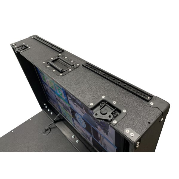 cart monitor lid top cold show sliders Switchblade MPC (Mobile Production Cart) Tier 1 Bundle with vMix 4K 4-input SDI Switcher - Image 6