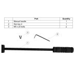 Manual handle kit for Zanus Pauli PT head