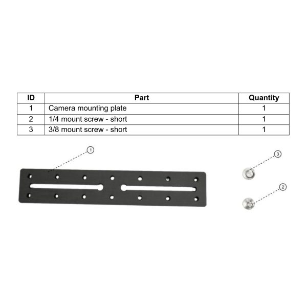 Mounting plate set for Zanus Pauli PT head - Image 1