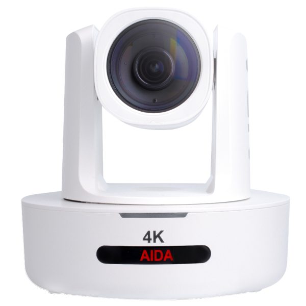 PTZ4K-NDI-X30_Front Angle_W AIDA Imaging Broadcast/Conference NDI®|HX 4K NDI/IP/HDMI PTZ Camera 30X Zoom (White) - Image 2