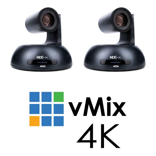 USBD-2PTZX18B-vMix4K 2 Camera Controller Bundle with Two (2) AIDA Imaging PTZ-NDI-X18B with vMix 4K - Image 1