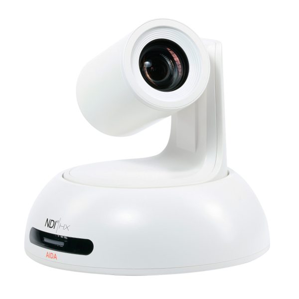 PTZ-NDI3-X20 White Front Iso AIDA Imaging Full HD NDI|HX3 PTZ Camera with 20X Optical Zoom (White) - Image 1