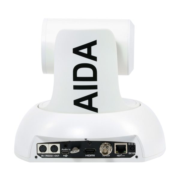 PTZ-NDI3-X20 White Rear AIDA Imaging Full HD NDI|HX3 PTZ Camera with 20X Optical Zoom (White) - Image 2