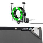 Reflecmedia 8'x8' Deskshoot Lite Chromatte Backdrop with Green MicroLite