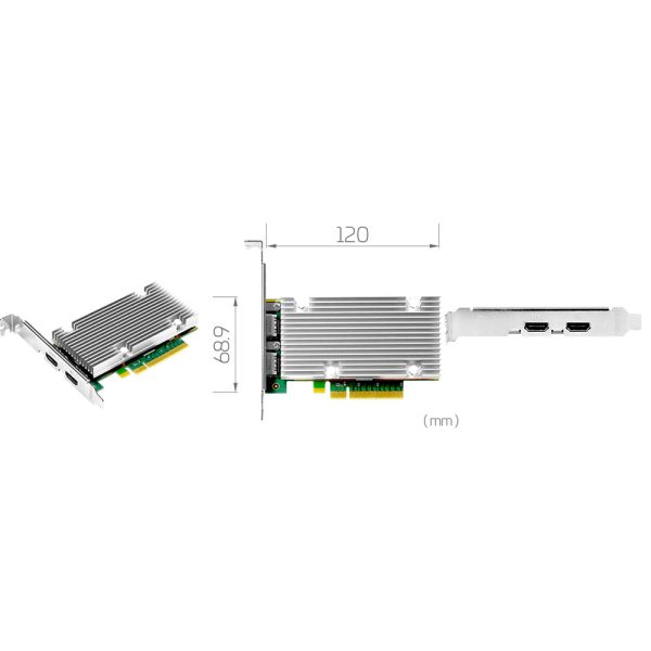 SC750N1-L HDMI2.1 1000px Yuan SC750N1-L HDMI2.1 8K 60p HDR HDMI Low-Profile PCI Express 3.0 x8 Capture Card - Image 1