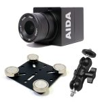 AIDA Imaging HD-100A POV box camera with magnetic plate and pivot arm