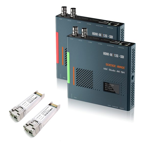 Science Image - Bundle with Two (2) 4K.SH Bi-Directional 4K NDI Converters and Fiber SFP Modules (Discontinued) - Image 1