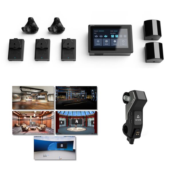 HTC Vive Mars CamTrack - Virtual Production Tracking System with Mars FIZTrack Lens Encoder and Five Virtual Sets - Image 1