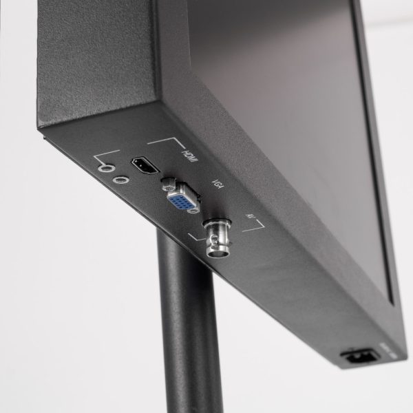 ProM Series Monitor Ports 1000px Fortinge PROM 19-HB - 19" High-Brightness Meeting Prompter Set with HDMI/Composite/VGA Inputs - Image 2