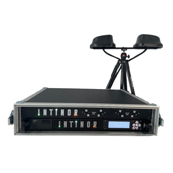 2U rack case with antennas Flight case for Intinor Direkt rack + Heimdall - Image 2