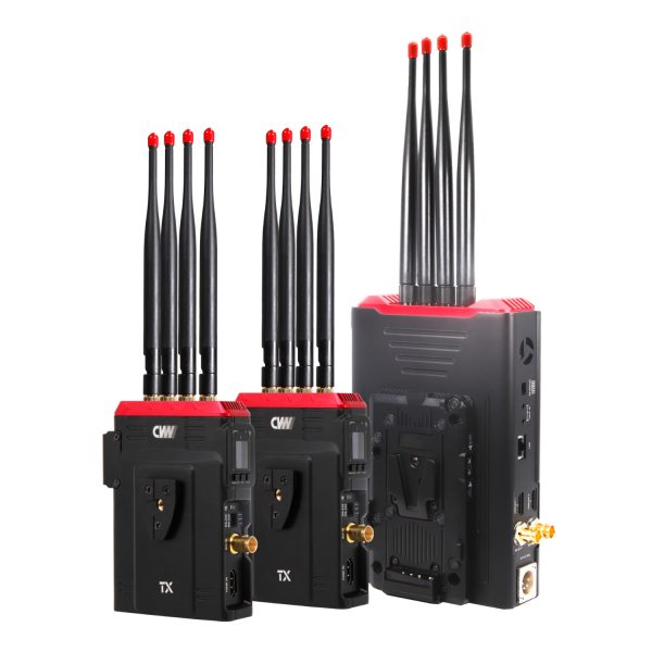 Beamlink Duo Plus RX TX Kit 1500px CVW BeamLink Duo Plus - 2CH Full HD 1000M (3200 ft) SDI/HDMI Wireless Transmission System - Image 1