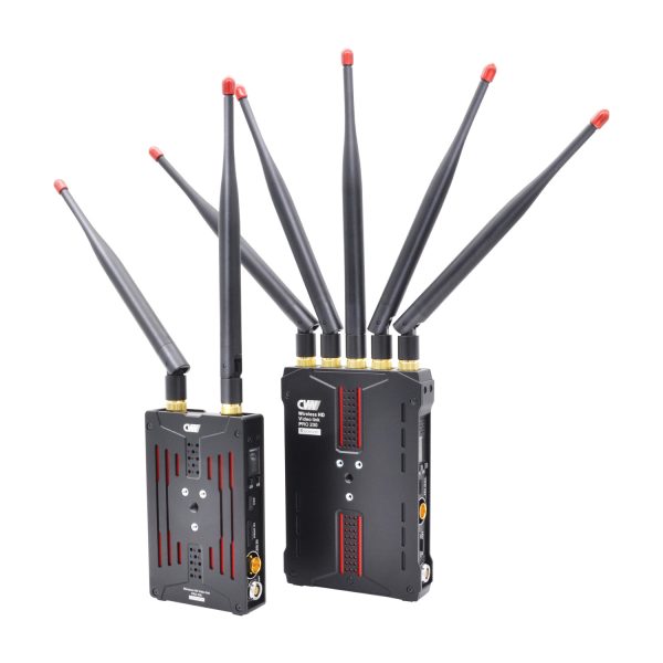 PRO 200 TX RX Antennas Spread 1500px CVW Pro 200 - Full HD SDI/HDMI 200M (655 ft) Zero-Latency Wireless Video Transmission System - Image 2