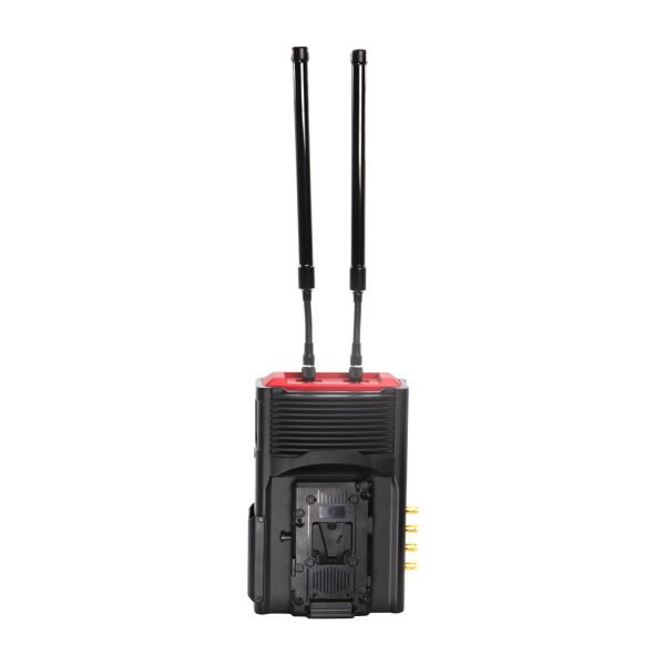 Thunder Pro Quad RX rear with antennas 1500px CVW Thunder PRO Quad - 4CH Professional Broadcast 1000M (3280 ft) Full HD Wireless Video Transmission System - Image 3