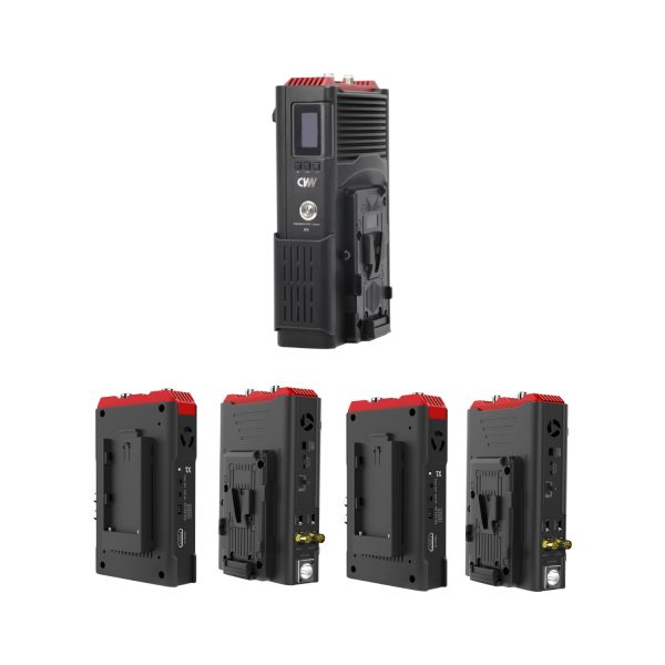 Thunder Quad Plus kit no antennas CVW Thunder PRO Quad - 4CH Professional Broadcast 1000M (3280 ft) Full HD Wireless Video Transmission System - Image 2