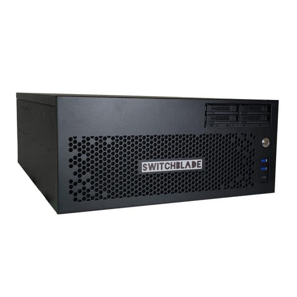 LPU4 v3 front left iso 2 Switchblade LPU4 4CH 12G-SDI + 8CH 3G-SDI I/O 4U Production System (Hardware Only) - Image 2