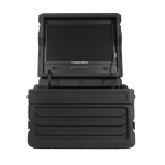 Switchblade GoRack 422 - Portable Broadcasting 4U Rack Case with 21.5-inch Monitor and Control Panel Workspace - Image 2