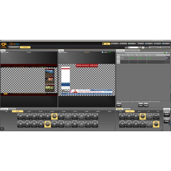 CG Plus Screenshot 1 Axel CG PLUS Dual-Channel Broadcast Graphics System - Image 6