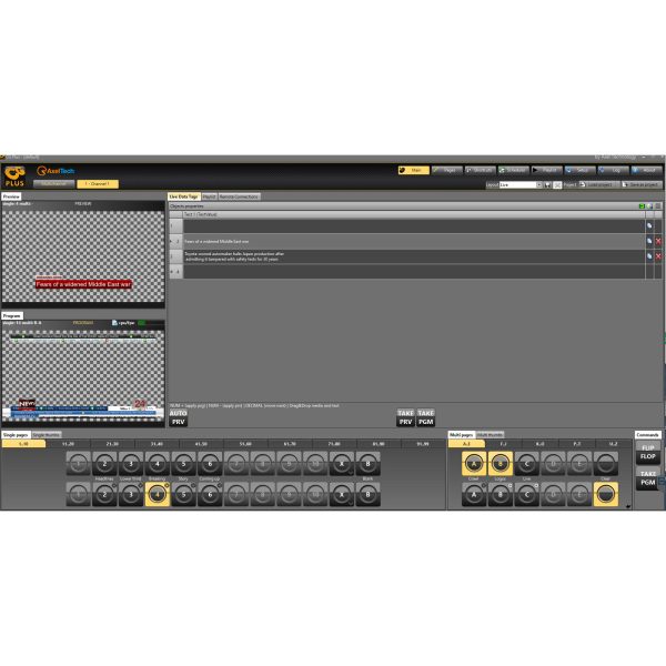 CG Plus Screenshot 2 Axel CG PLUS Dual-Channel Broadcast Graphics System - Image 5