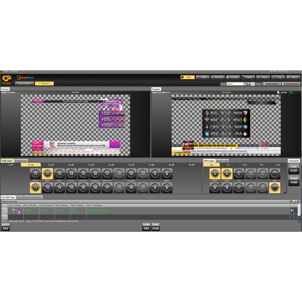 CG Plus Screenshot 3 Axel CG PLUS Dual-Channel Broadcast Graphics System - Image 2
