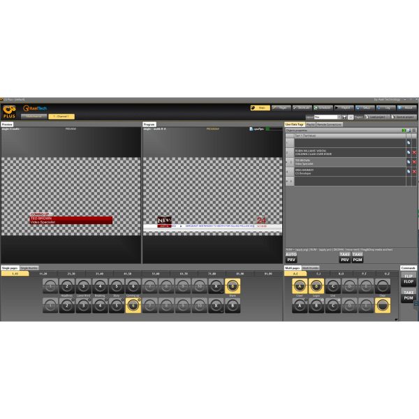 CG Plus Screenshot 4 Axel CG PLUS Dual-Channel Broadcast Graphics System - Image 4