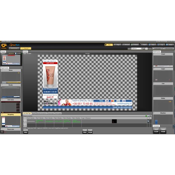 CG Plus Screenshot 5 Axel CG PLUS Dual-Channel Broadcast Graphics System - Image 3
