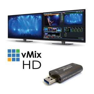PTZCam HDMI-to-USB Capture Dongle with vMix HD
