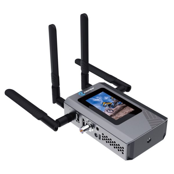 P3 Mini top left screen on Kiloview P3 Mini HDMI/3G-SDI 4G Wireless Cellular Bonding Video Encoder - Image 1