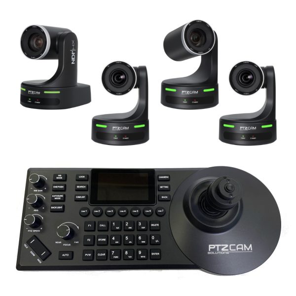 PTZC-4PTZ20X-CSNDI PTZCam 4-Camera NDI PTZ Bundle with Controller - Image 1