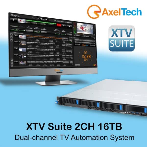 Switchblade LPU1E Axel XTV 2-Channel 16TB TV Automation Server Axel XTV Dual-Channel Television Automation System with 16TB Storage - Image 1