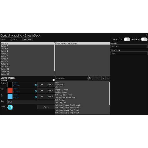 CORE device mapping 1500px Central Control STUDIO MAX - Production Control and Automation Software - Image 2
