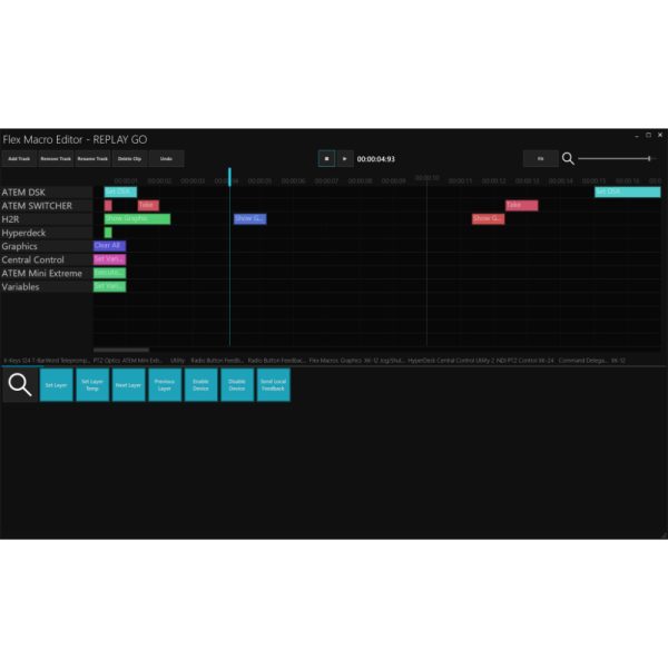 Central Control Flex Macros editor 1000px Central Control STUDIO MAX - Production Control and Automation Software - Image 4
