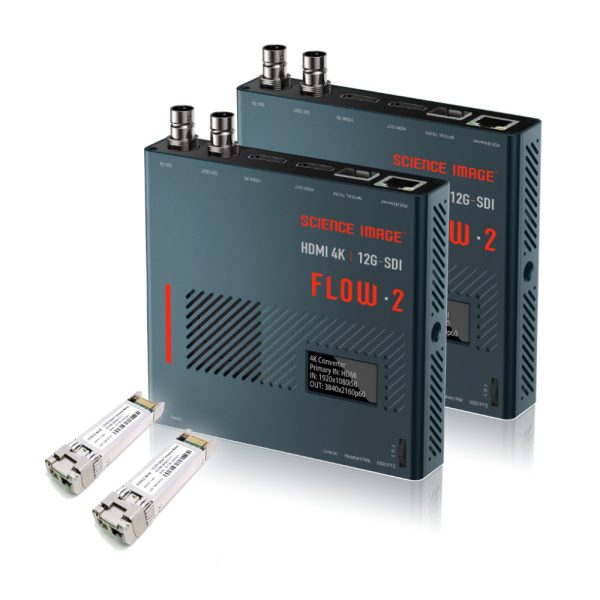 Science Image - Bundle with Two (2) FLOW 2 Up/Down/Cross Converters and Fiber SFP Modules - Image 1