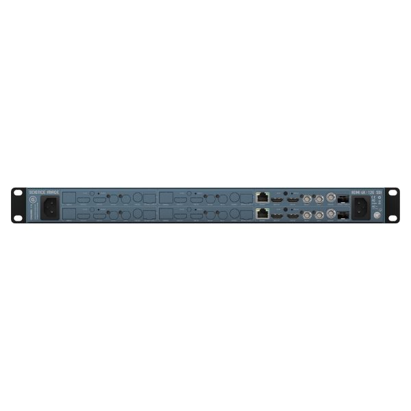 Flow Edge G 2CH Rear 1500px Science Image Flow Edge G 2CH - 2-channel 1U Rack-mount 4K Up/Down/Cross Converter with Genlock - Image 3