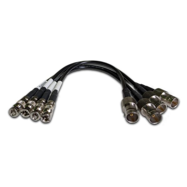 SWBS-4XUBNC-BNC bundle Switchblade Micro-BNC to Full-size BNC Adapter Cables - Set of Four - Image 1